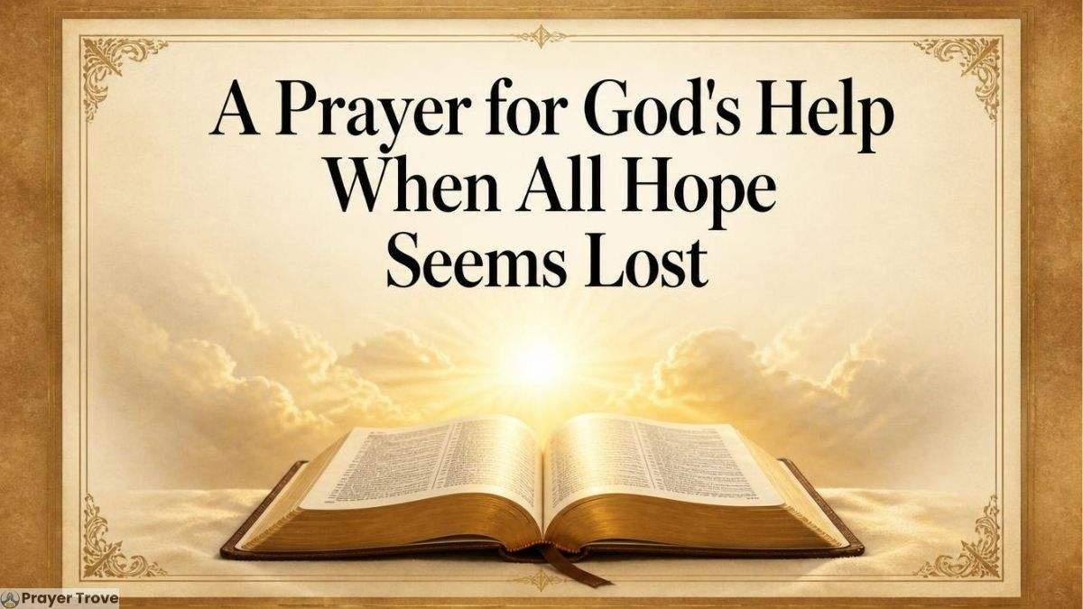 Prayer for God's Help When Hope Seems Lost