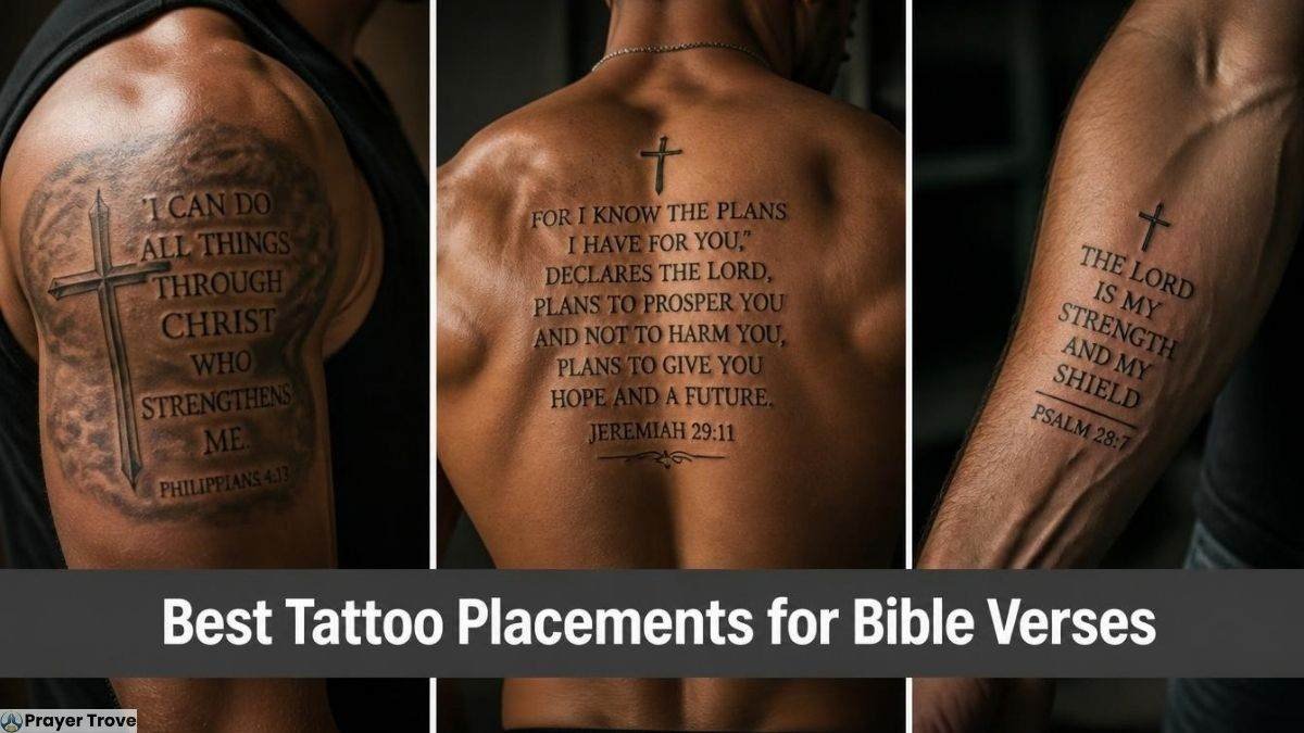 Best tattoo placements for Bible verses on the arm and back