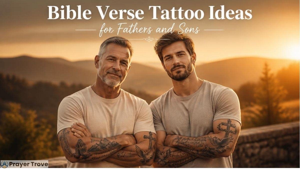Bible verse tattoo ideas for fathers and sons