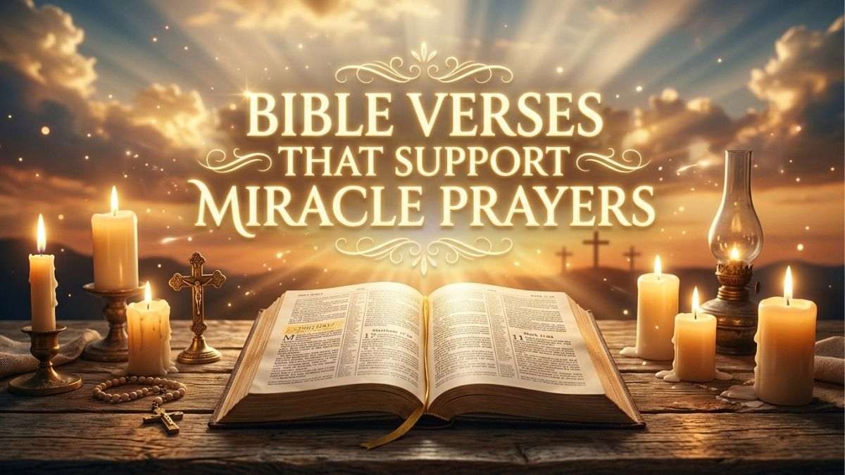 Bible verses for miracle prayers support