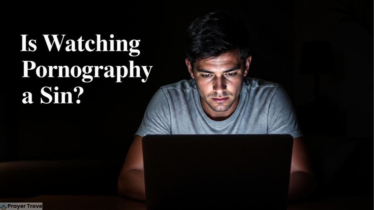 Man Watching Pornography on Laptop