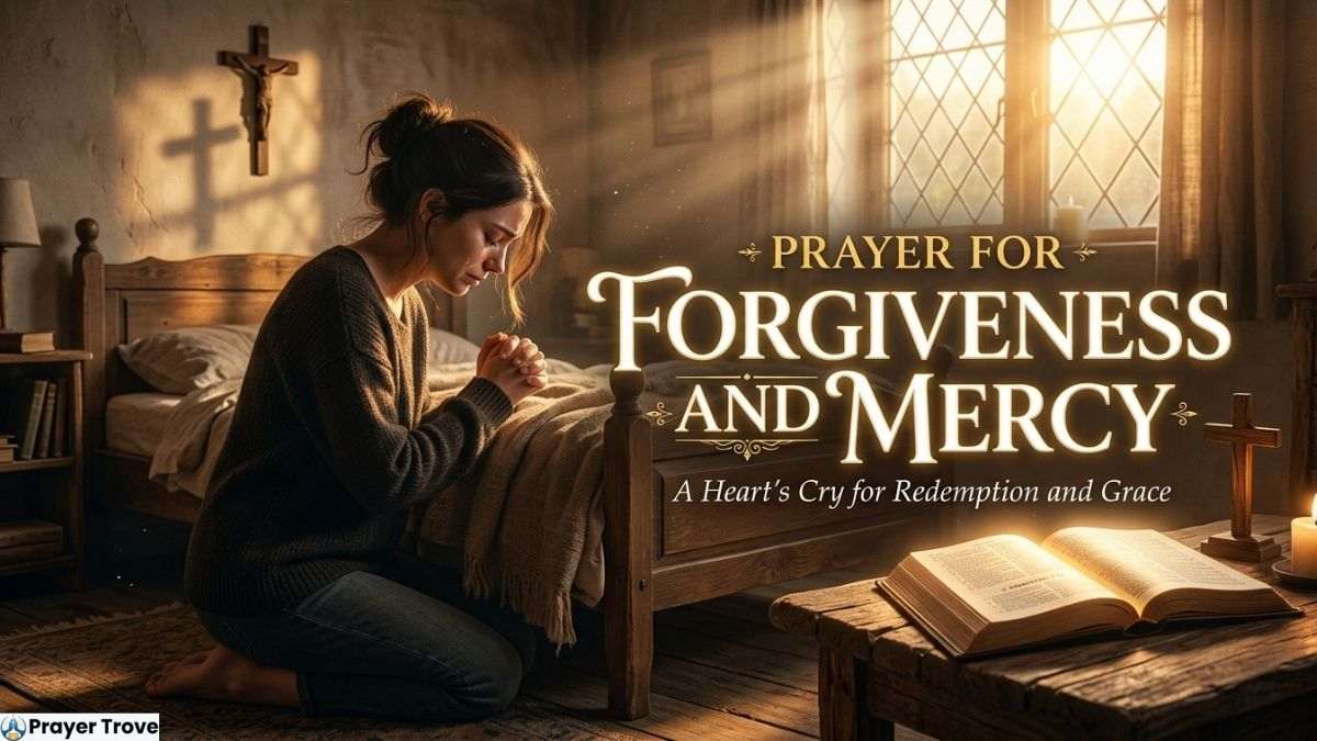 Woman Praying for Mercy at Bed