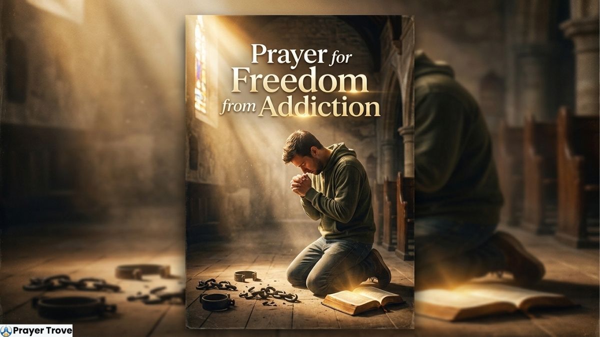Man Praying for Addiction Freedom