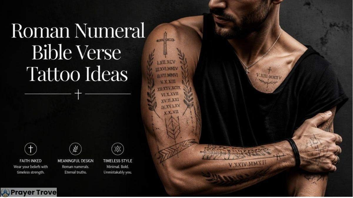 Roman numeral Bible verse tattoo ideas