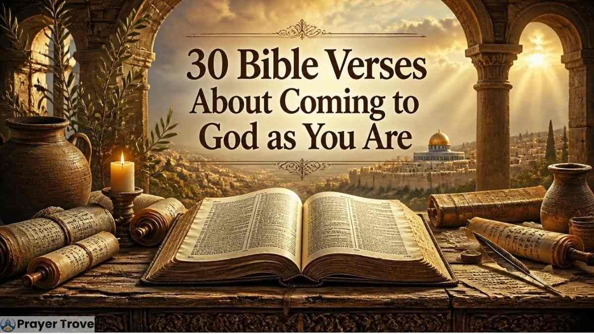 30 Bible verses about coming to God as you are
