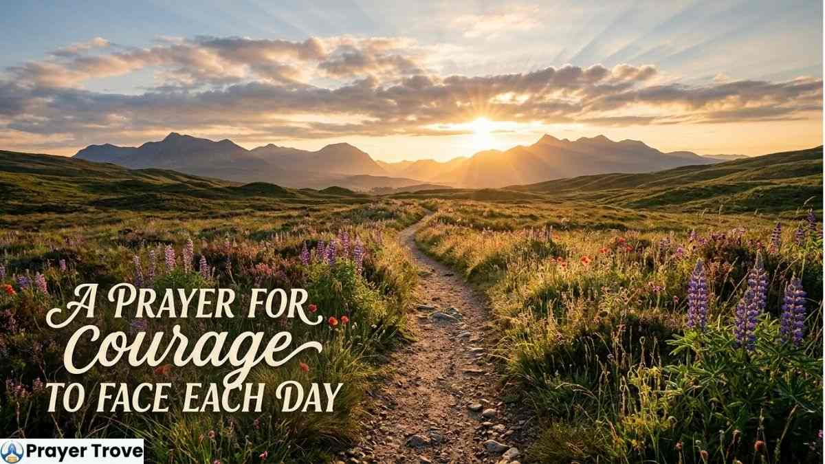 Prayer for Courage Daily Mountain Path