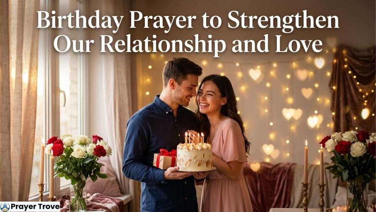 Romantic birthday celebration with cake
