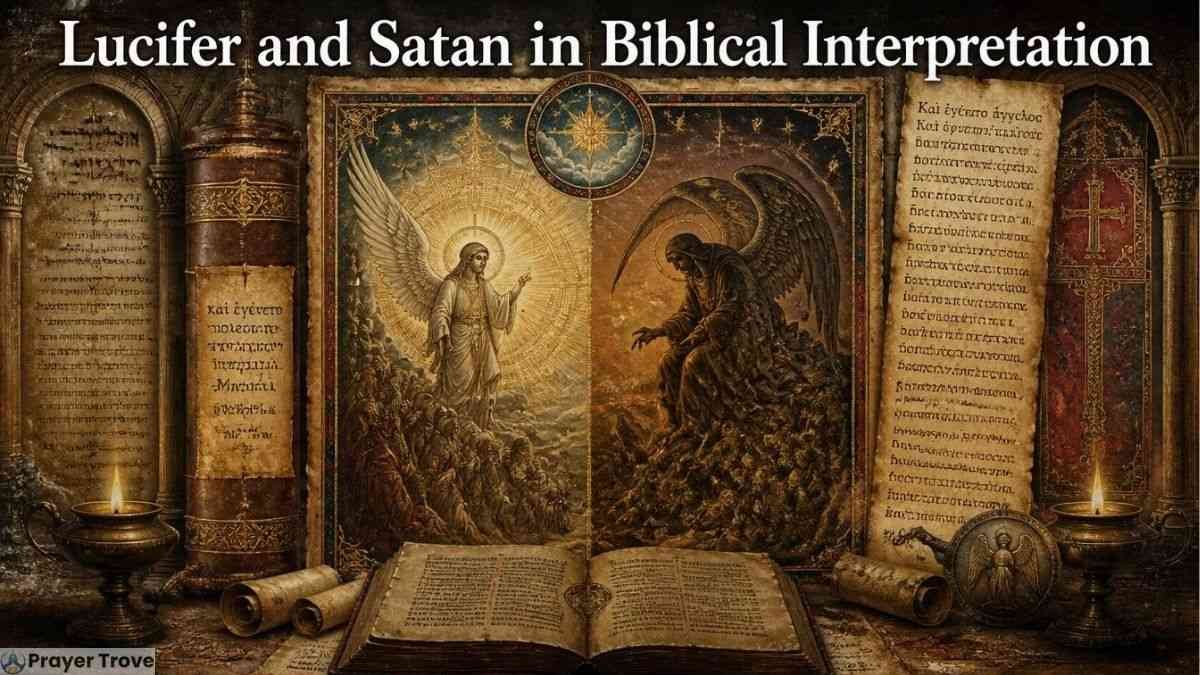 Lucifer and Satan in biblical interpretation artwork