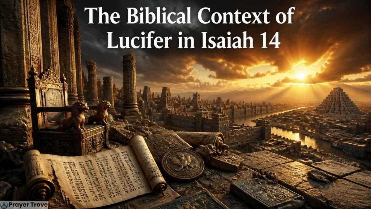 Biblical context of Lucifer in Isaiah 14 illustration