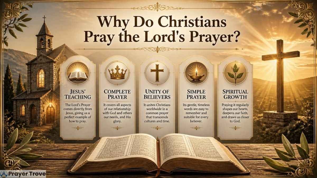 Why Christians pray the Lord's Prayer infographic
