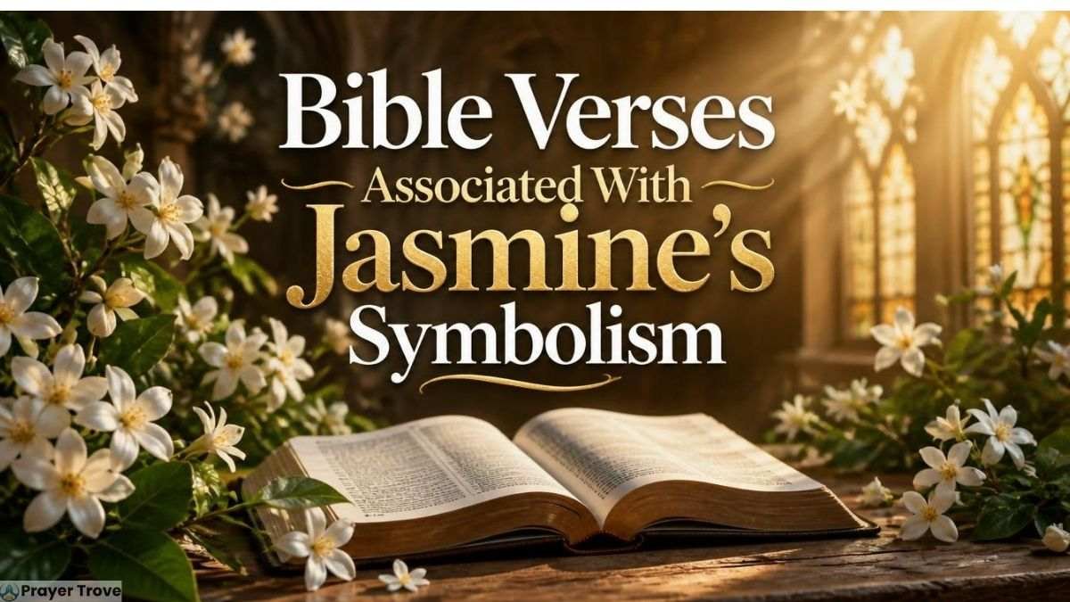 Open Bible with jasmine flowers