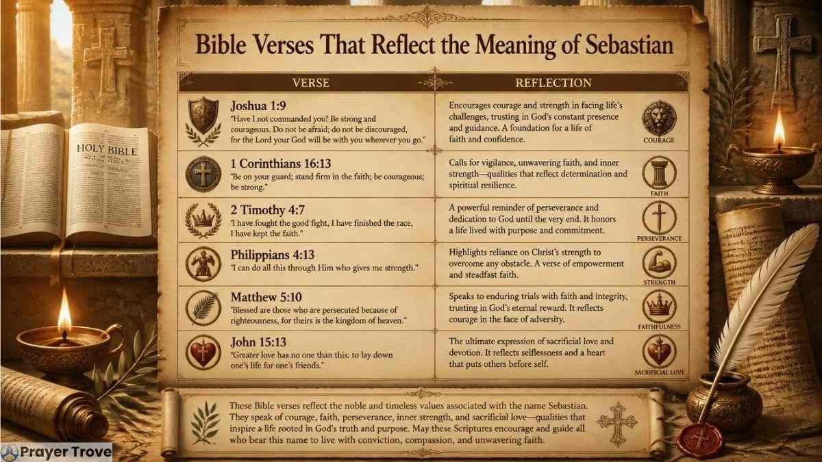 Bible verses reflecting Sebastian meaning