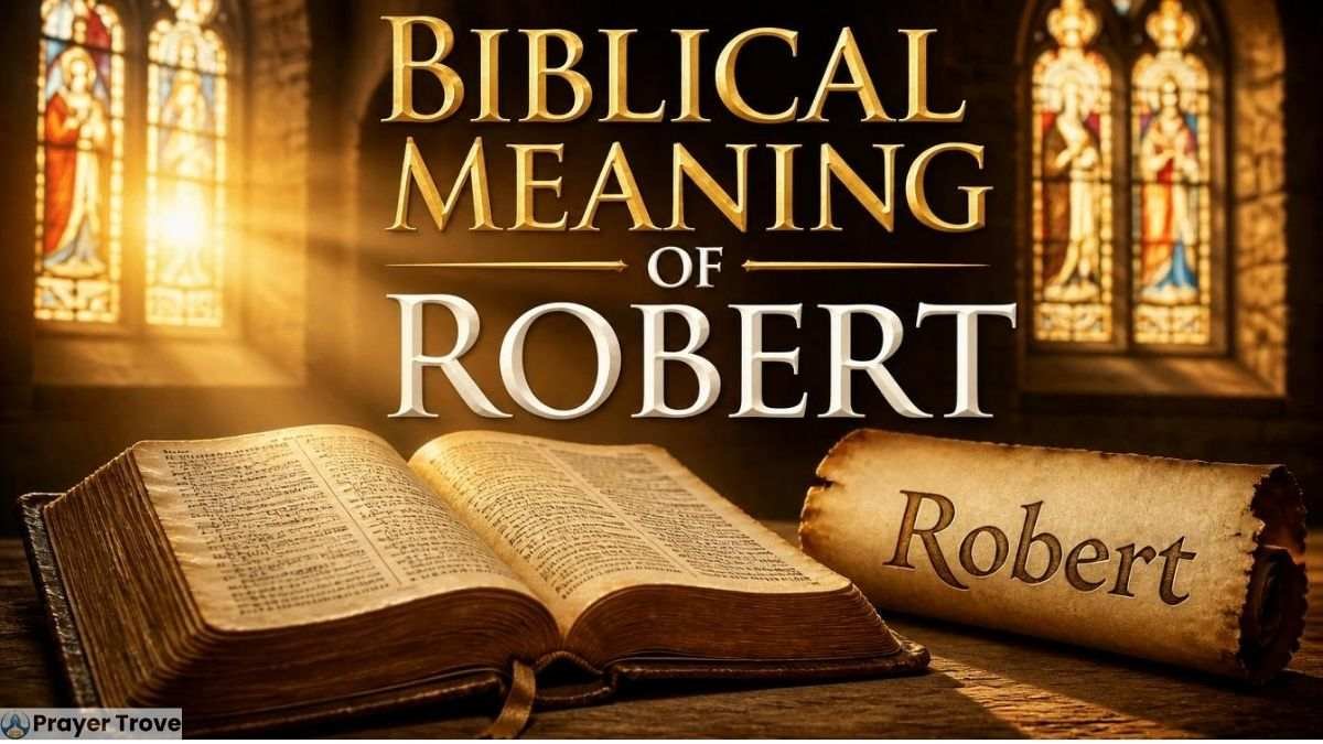 Biblical meaning of Robert with open Bible