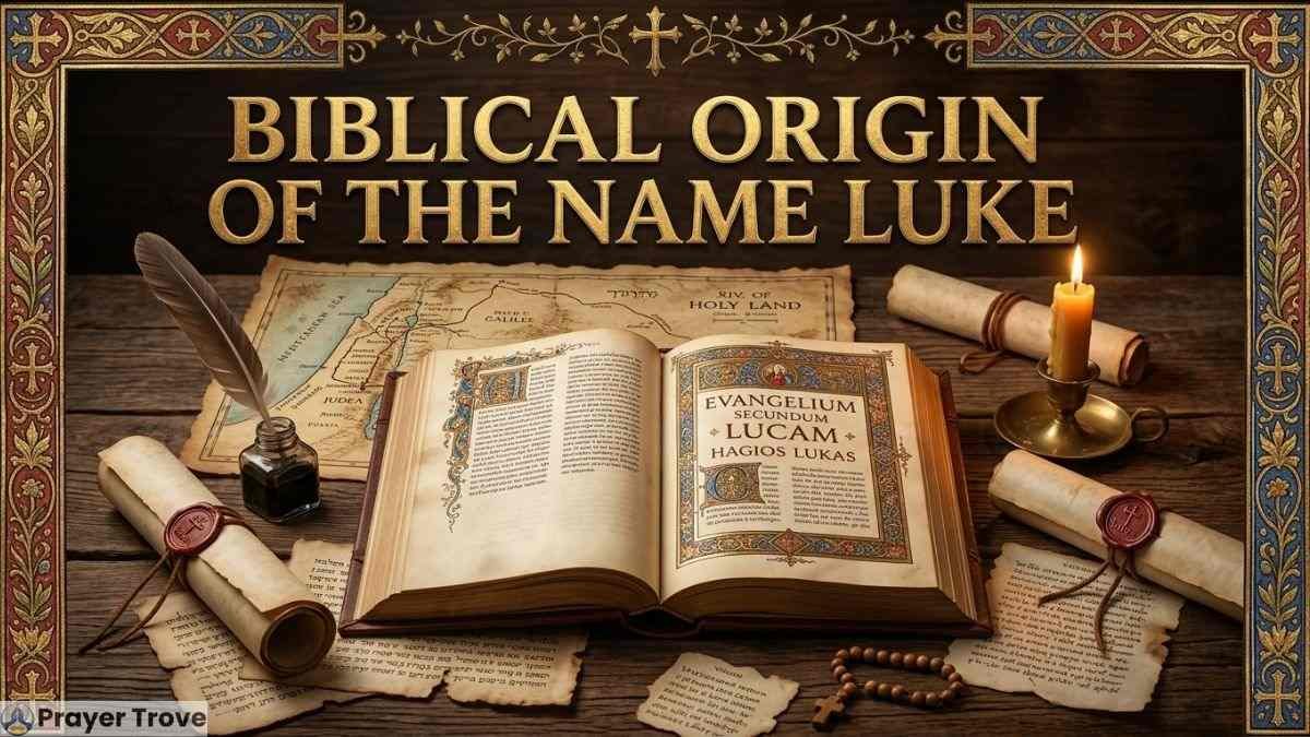 Biblical origin of the name Luke illustration