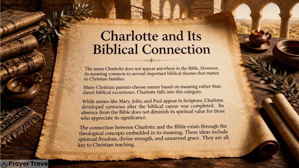 Charlotte and Its Biblical Connection parchment