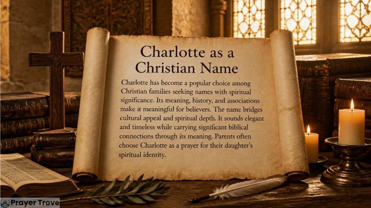 Charlotte as a Christian Name scroll