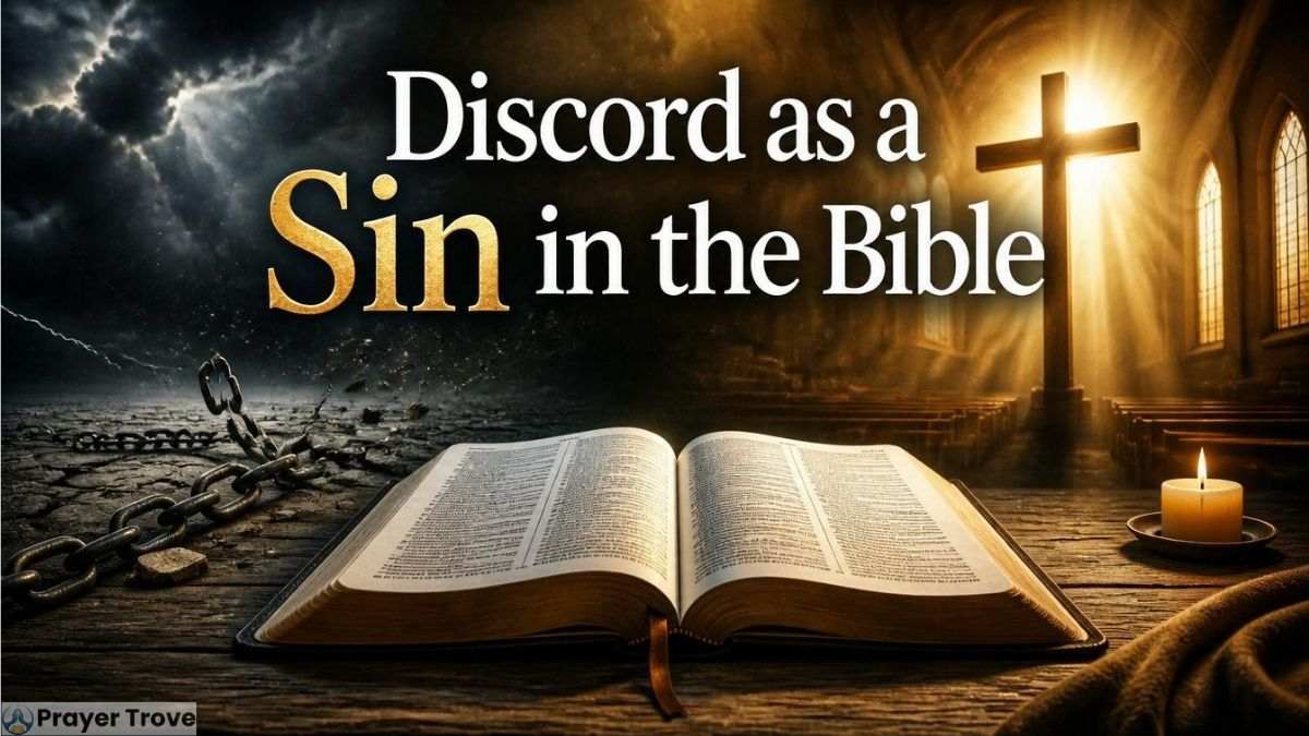 Discord as sin in the Bible illustration