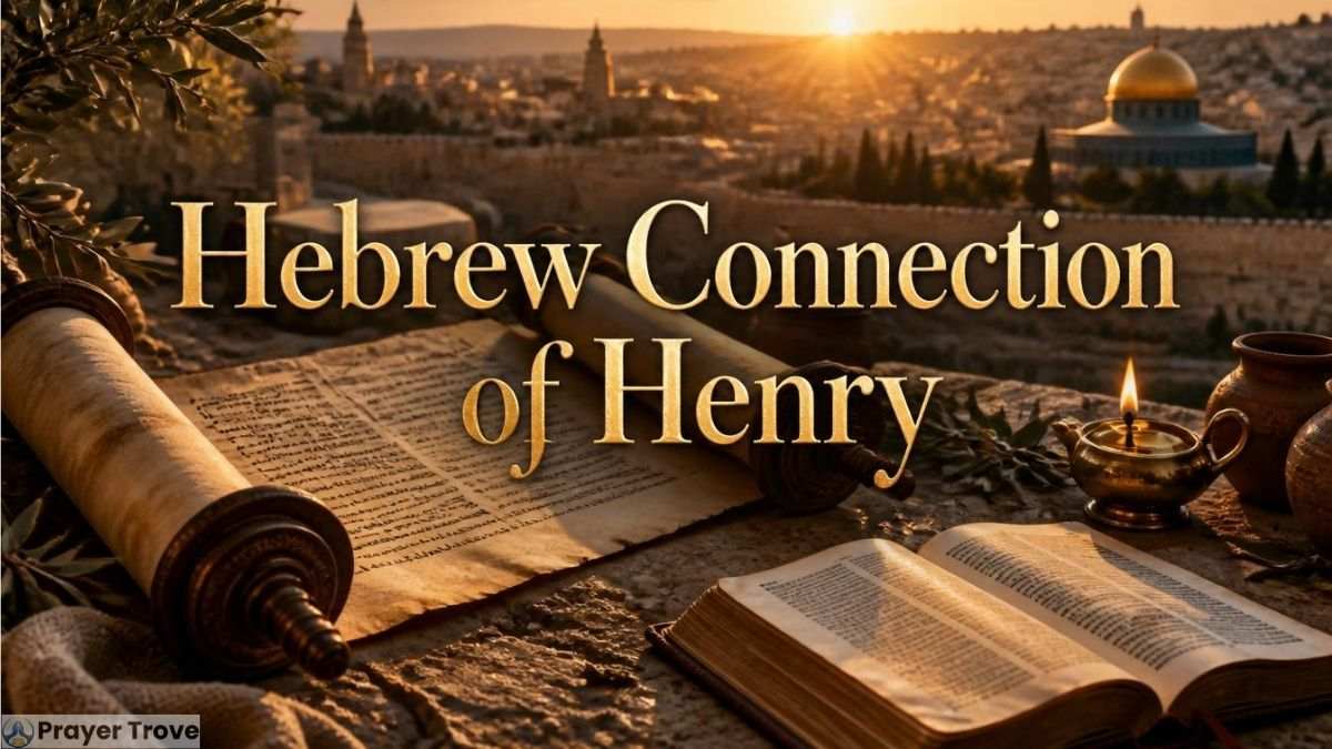 Hebrew connection of Henry name illustration
