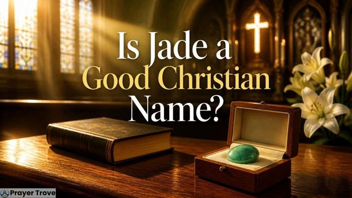 Bible and jade stone in church