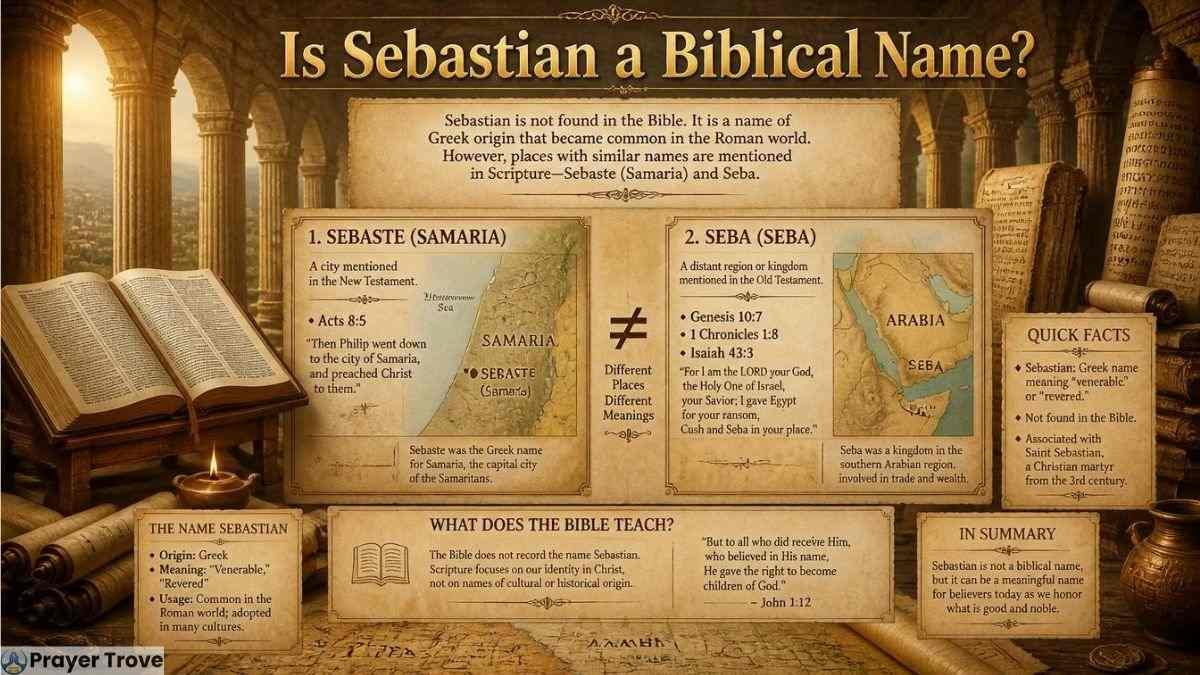 Is Sebastian a biblical name infographic