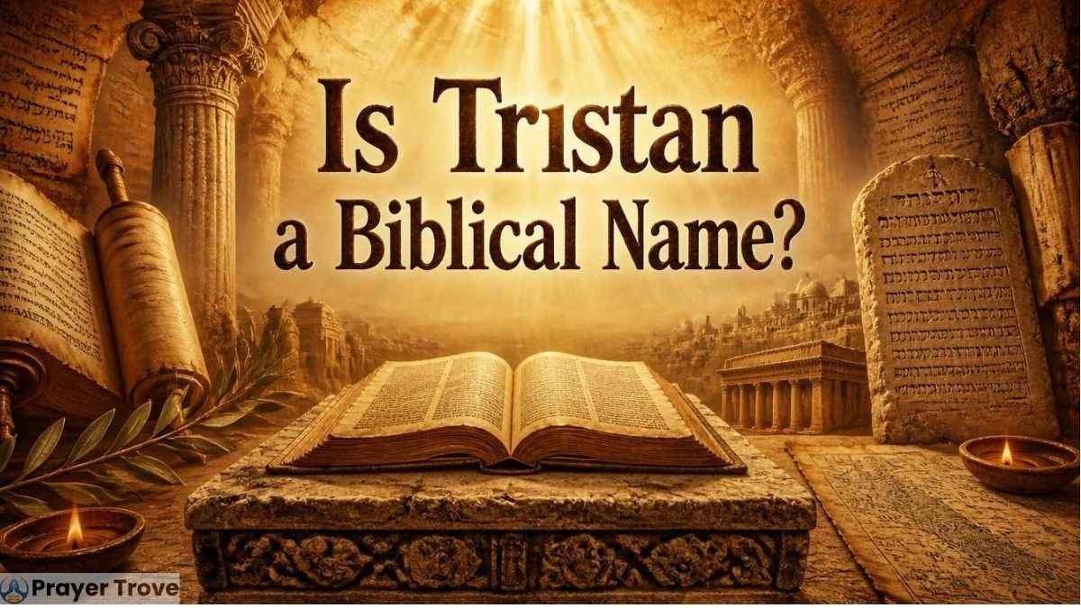Ancient Bible and Hebrew scrolls with Tristan name