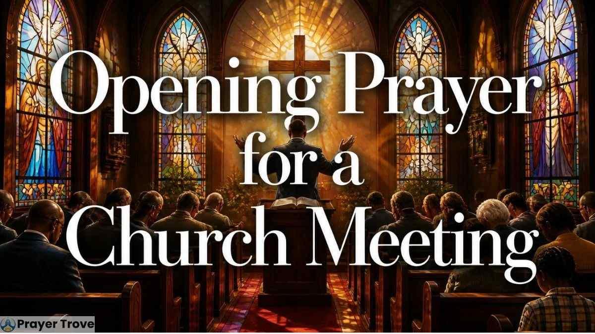 Opening prayer for a church meeting