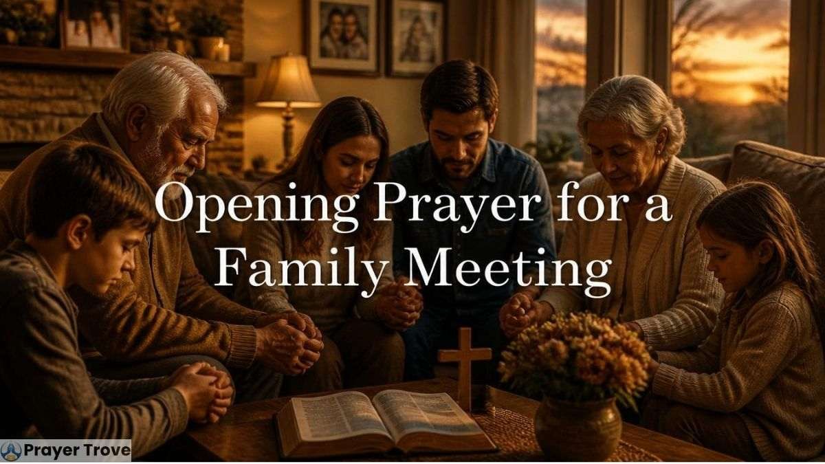 Opening prayer for a family meeting