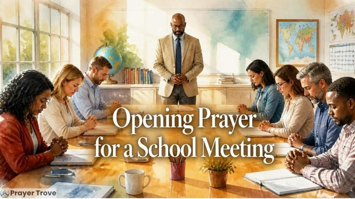 Opening prayer for a school meeting