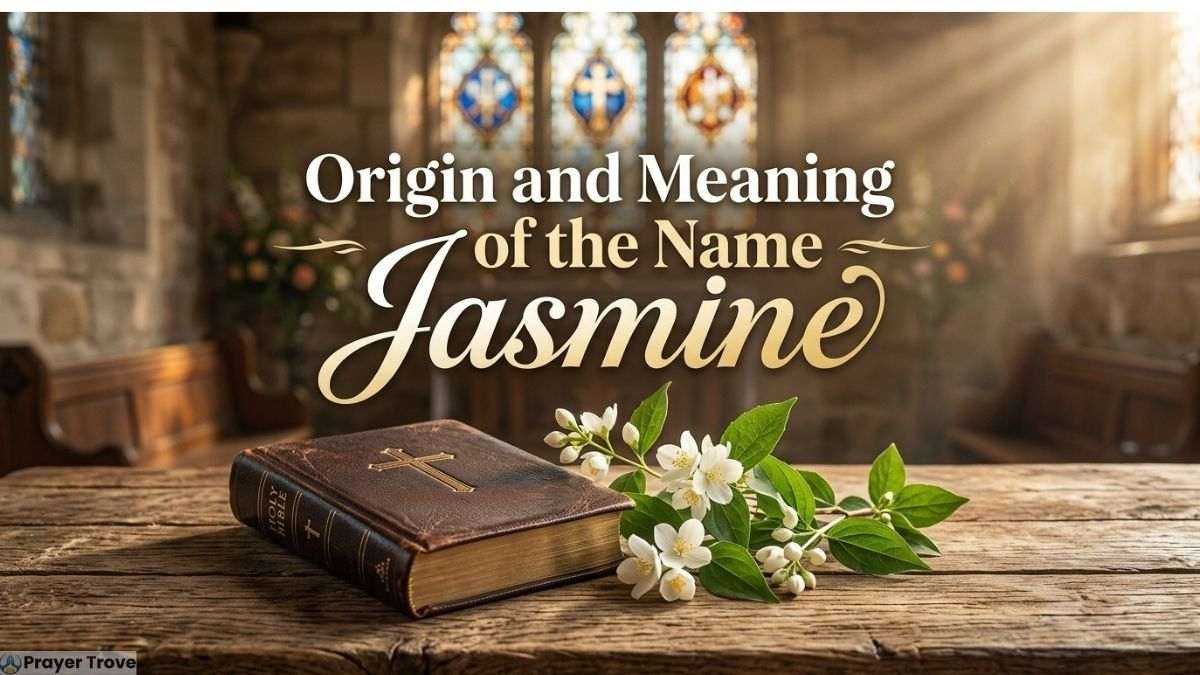 Bible and jasmine flowers in church
