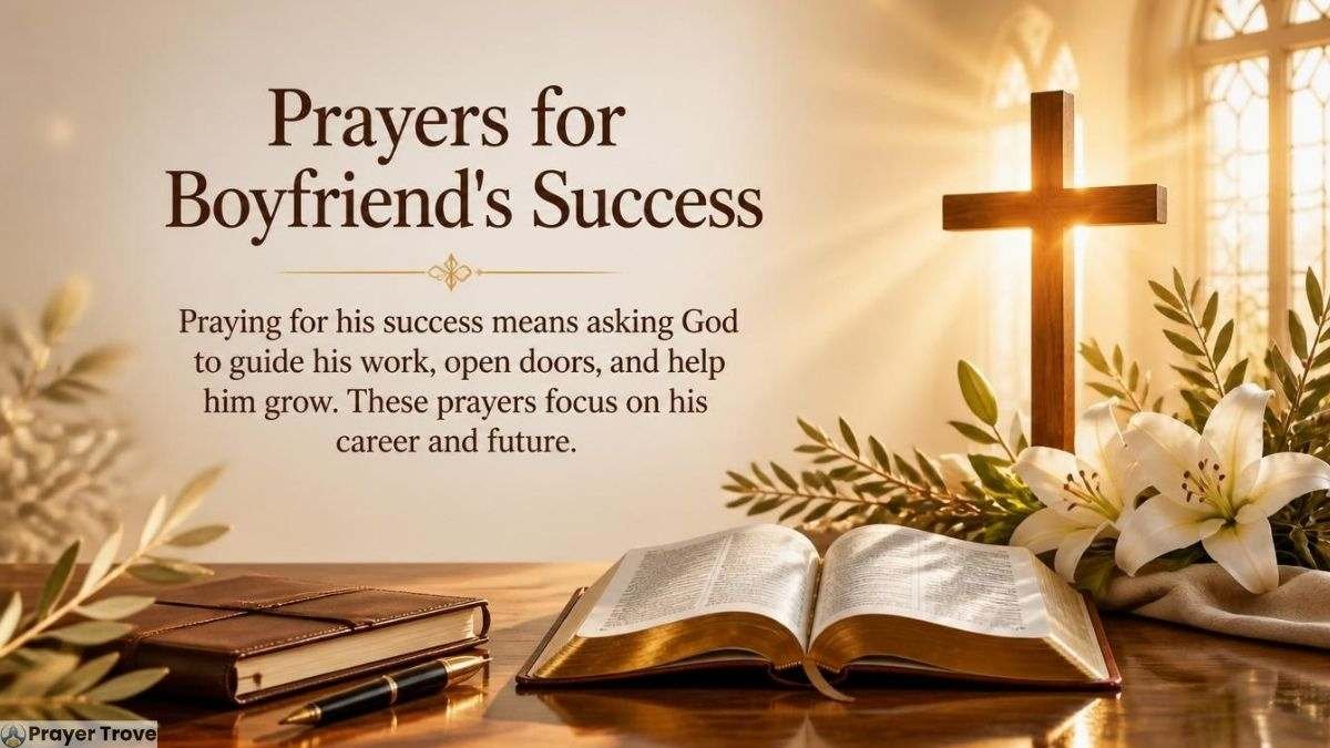 Prayer for boyfriend's success with Bible