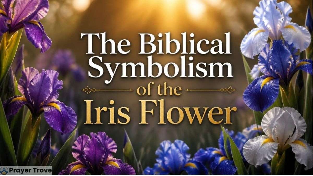 Biblical symbolism of the iris flower in bloom