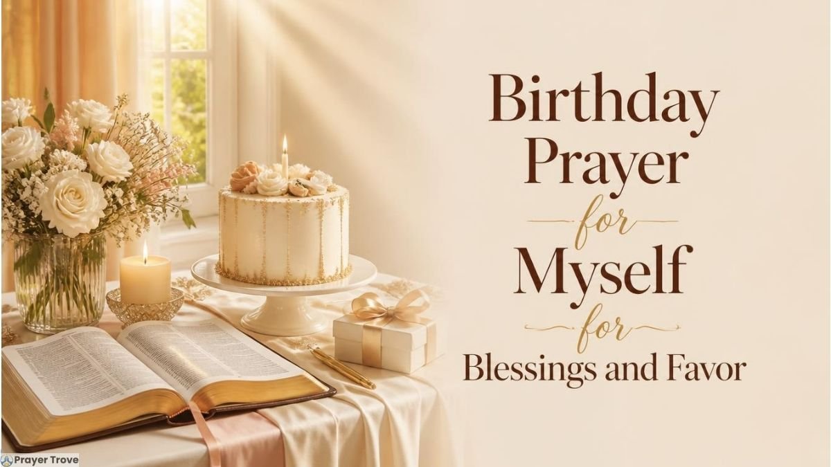 Birthday prayer for myself with cake