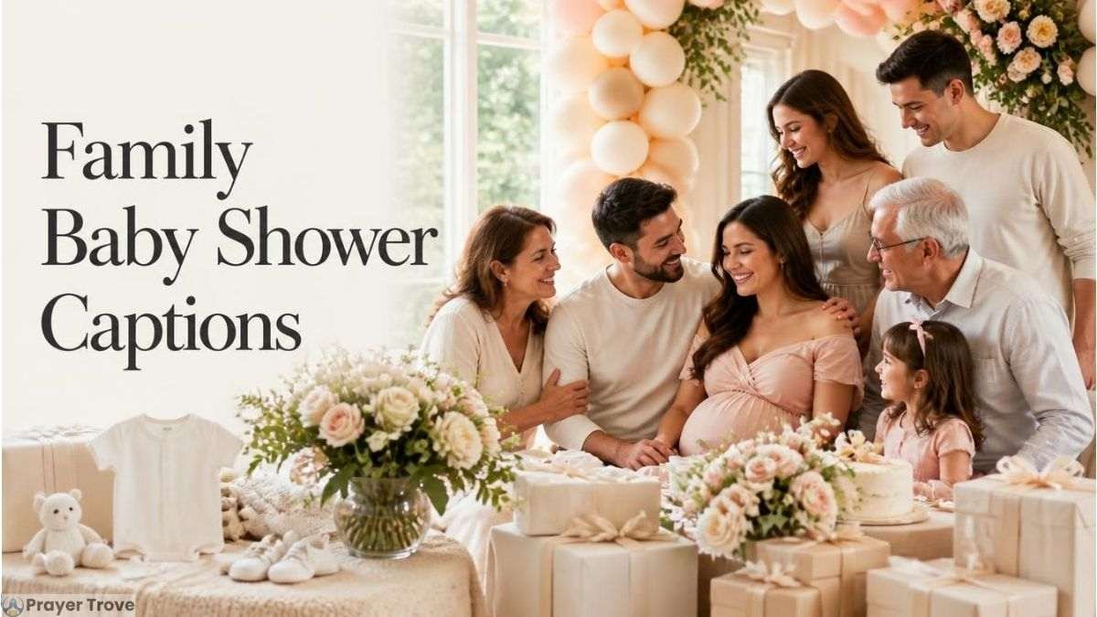 Family baby shower celebration