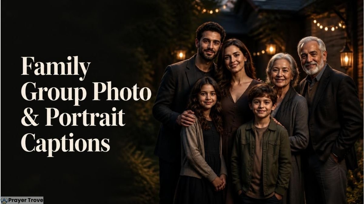 Family Group Photo and Portrait Captions