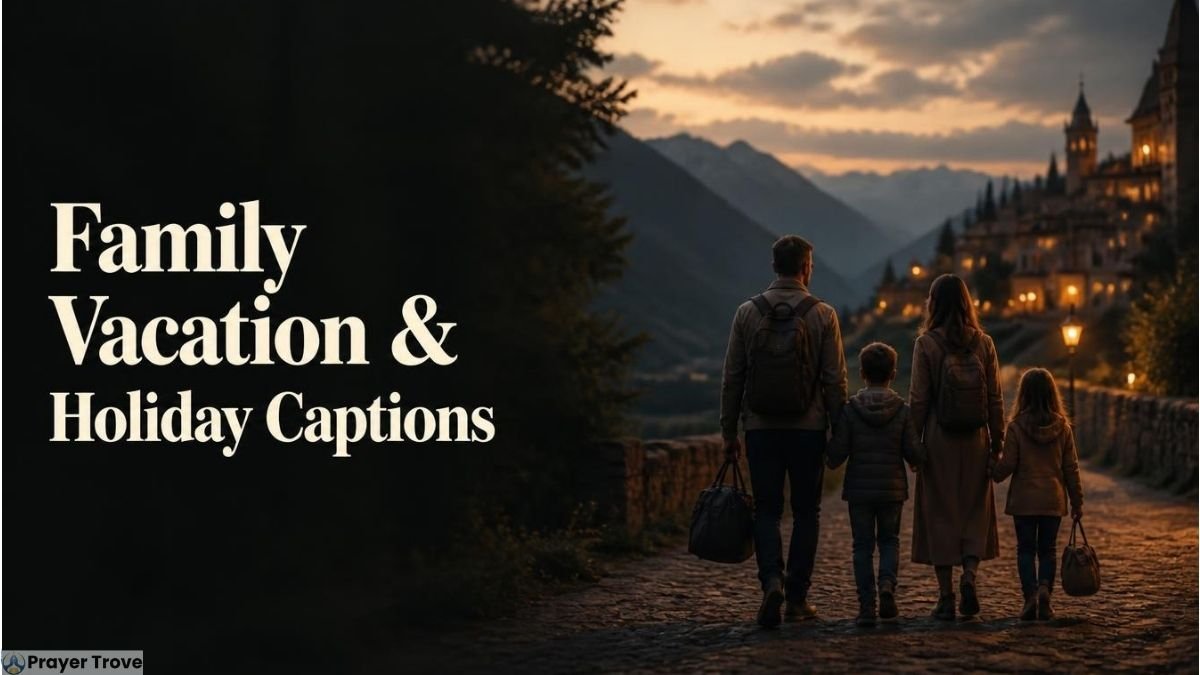 Family vacation in a scenic mountain town
