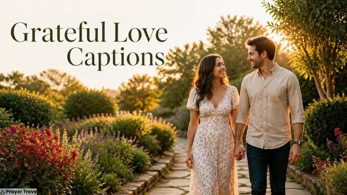 Couple walking hand in hand in garden