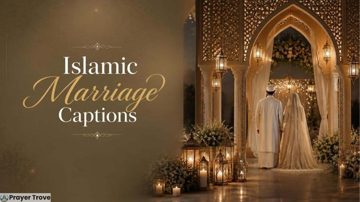 Islamic wedding couple in a decorated venue