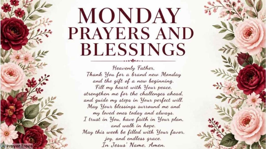 monday prayers and blessings
