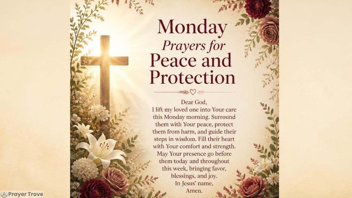 Monday Prayer for Peace and Protection
