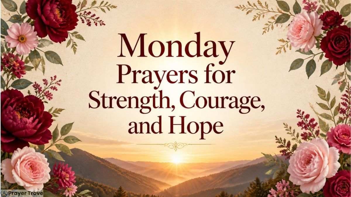 Monday prayers for strength and hope