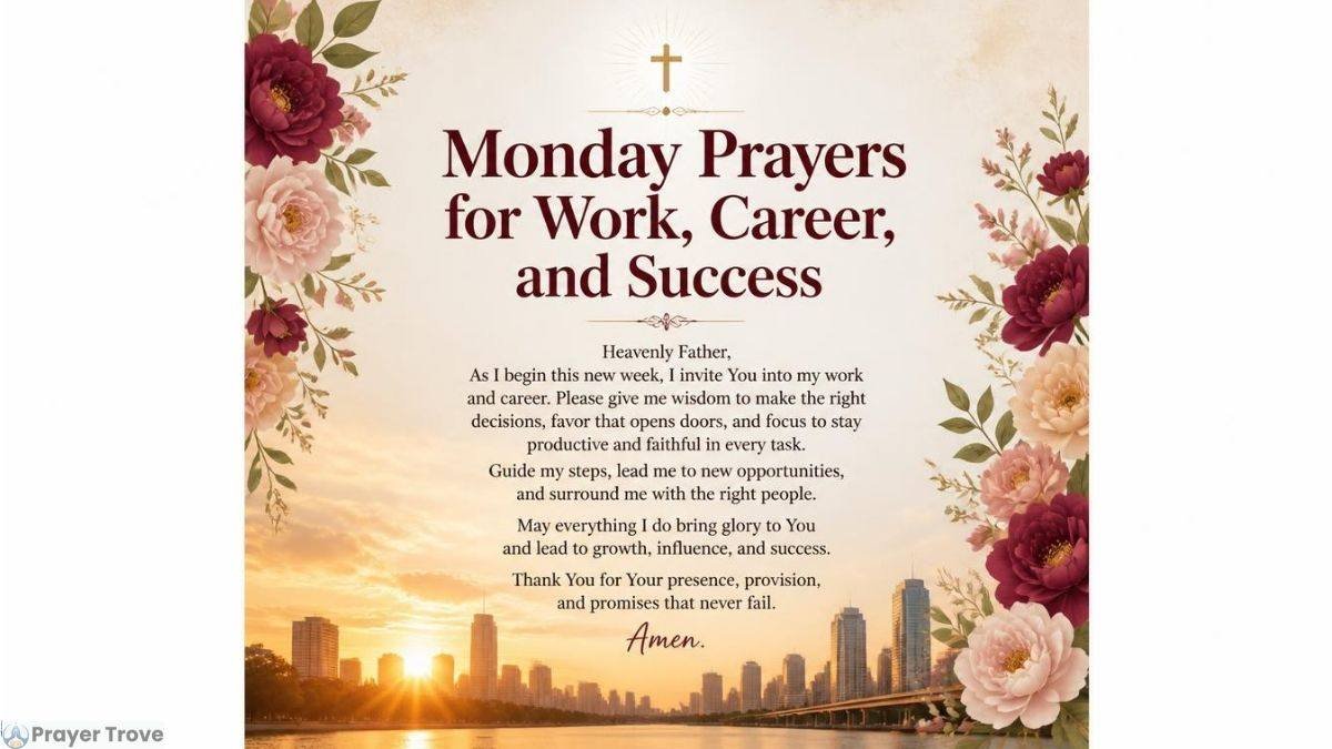 Monday Prayer for Work, Career, and Success