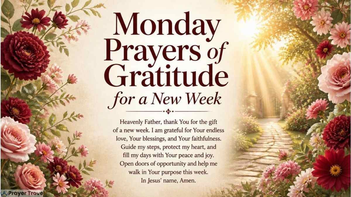 Monday Prayers of Gratitude for a New Week