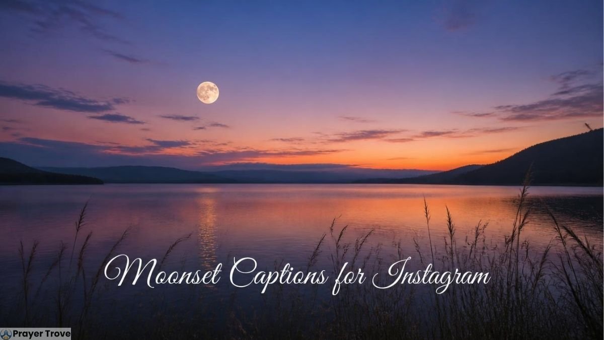 Moonset Captions for Instagram