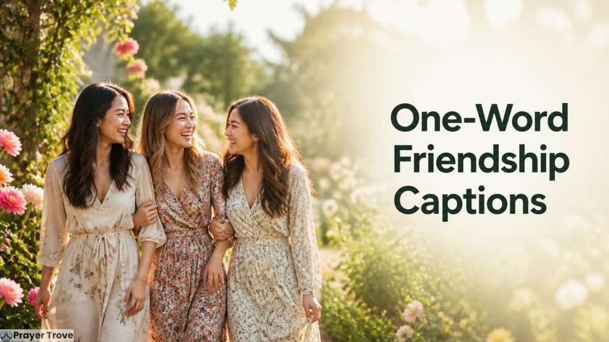 One-word friendship captions with friends