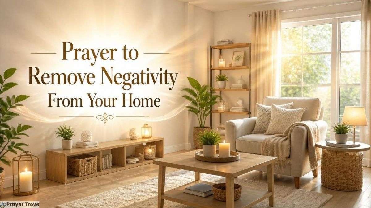 Prayer to remove negativity from your home