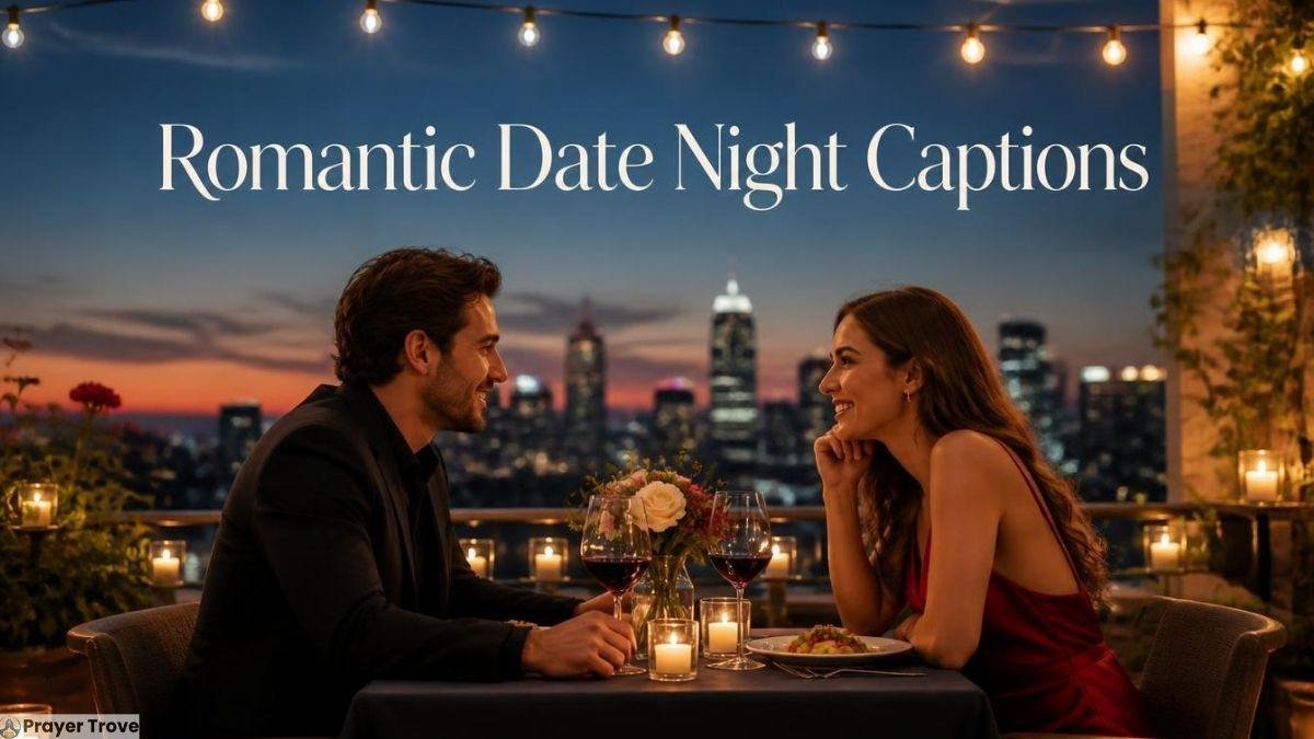 Romantic date night dinner with city view