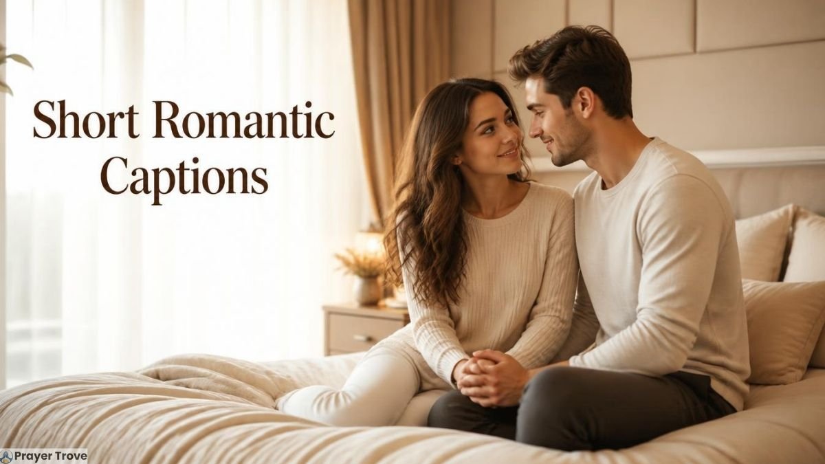 Couple sharing a romantic moment on bed