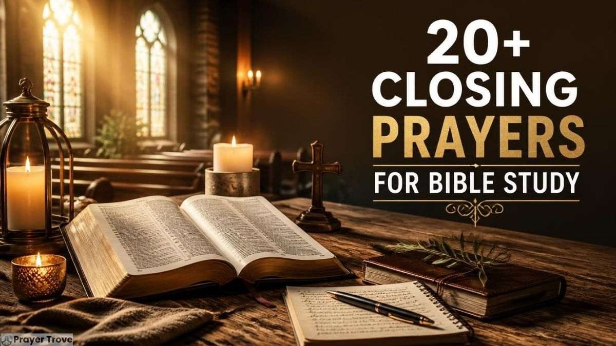 20+ closing prayers for Bible study