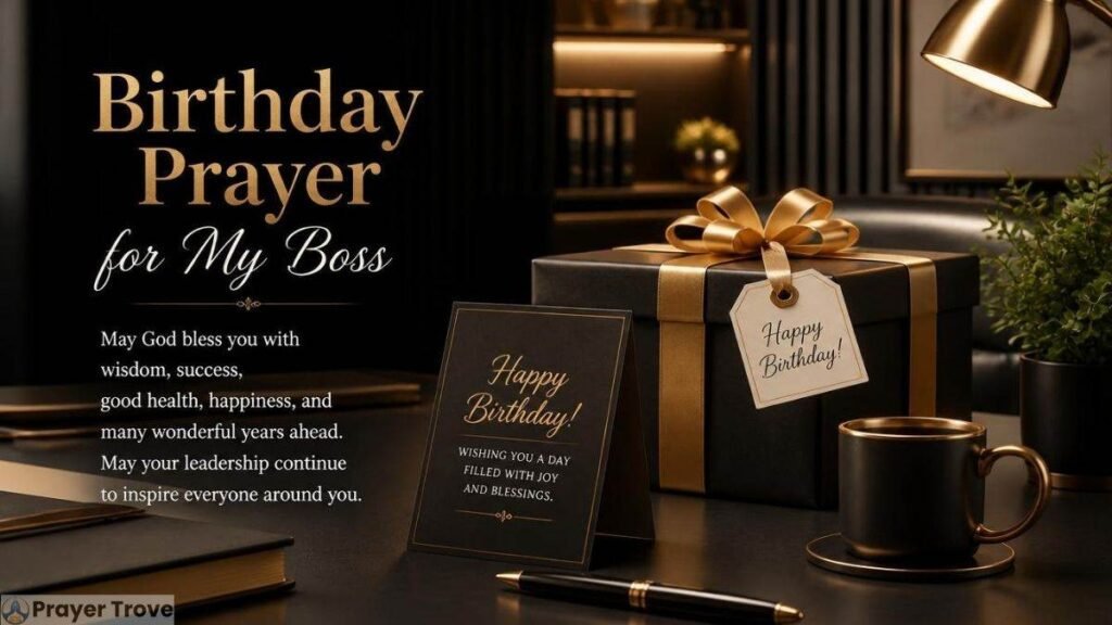 birthday prayer for my boss​