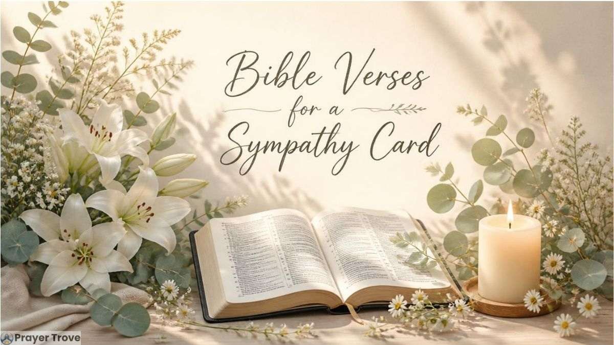 Bible verses for sympathy card